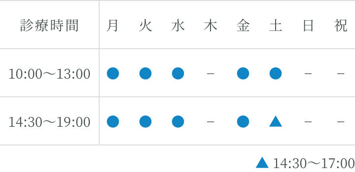 診療スケジュール